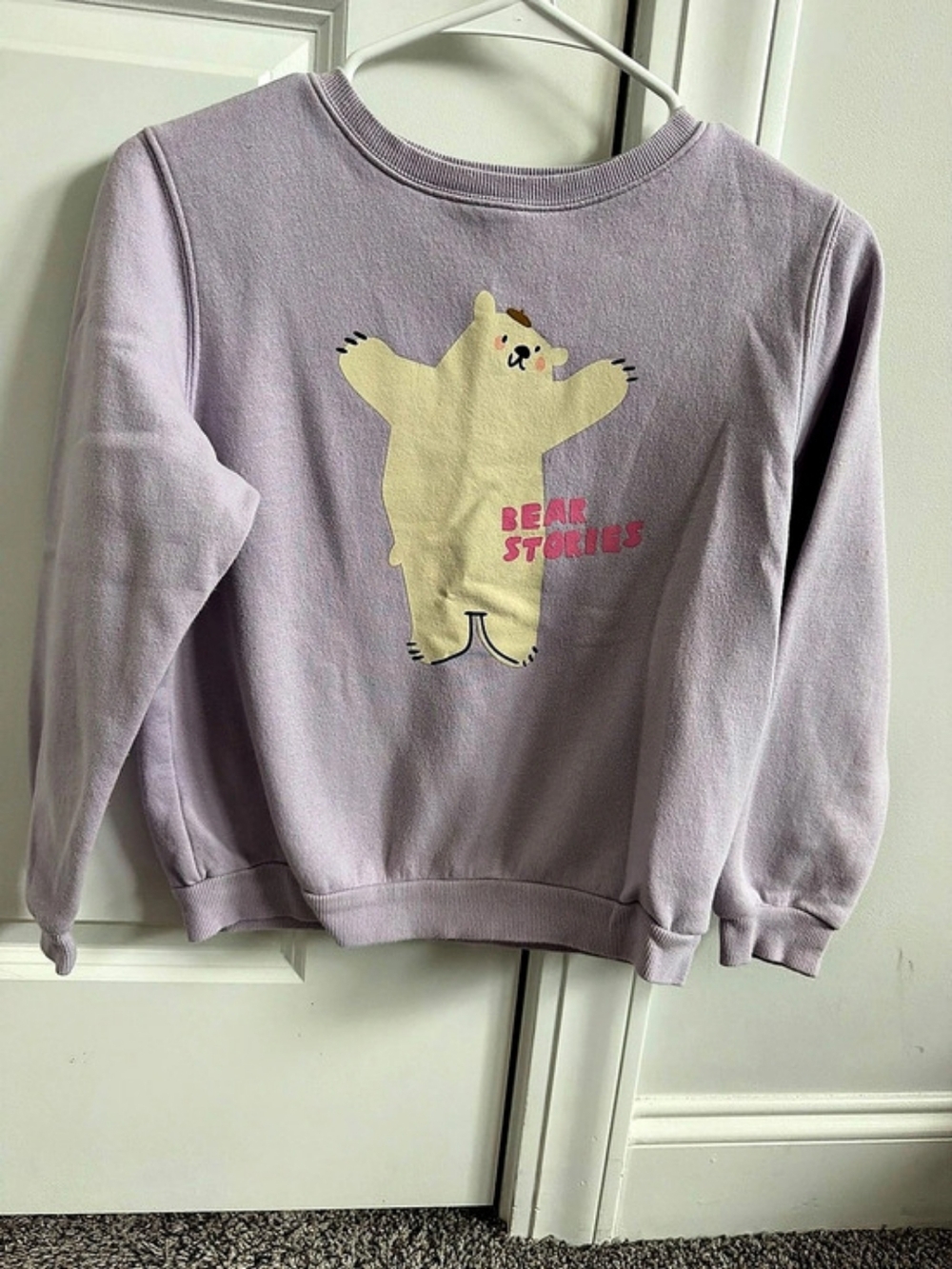 H&M Printed Sweatshirt - Bear Stories Purple & Yellow Set